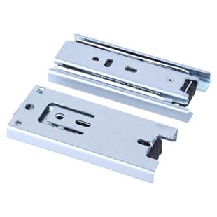 45宽三节静音阻尼加厚抽屉导轨衣柜鞋柜专业定制轨道机柜机箱滑轨