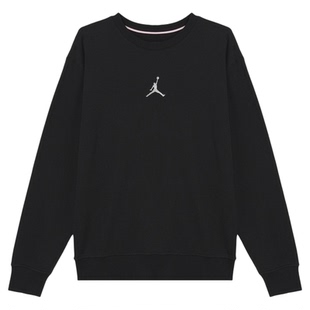 耐克Jordan Brooklyn AJ舒适圆领套头长袖卫衣男黑色 HV1751-010