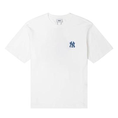 【自营】MLB短袖男装女装复古老花背标上衣套头半袖运动休闲T恤衫