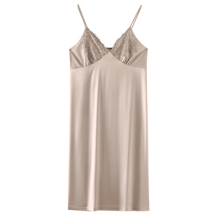 吊带睡裙女士睡衣夏季夏天夏款丝绸冰丝背心仿真丝薄款性感连衣裙