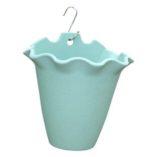 大号花盆加厚树脂半圆形挂壁挂式环保罗马绿萝吊盆挂墙栏杆收纳托