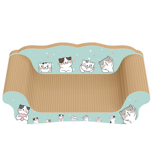 猫抓板爬架猫窝一体耐磨不掉屑贵妃椅耐抓板玩具用品猫咪四季通用