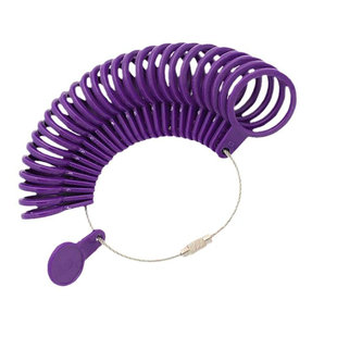 港度塑料圈戒圈测量工具手指尺寸大小戒指尺码国际港码指围量号器