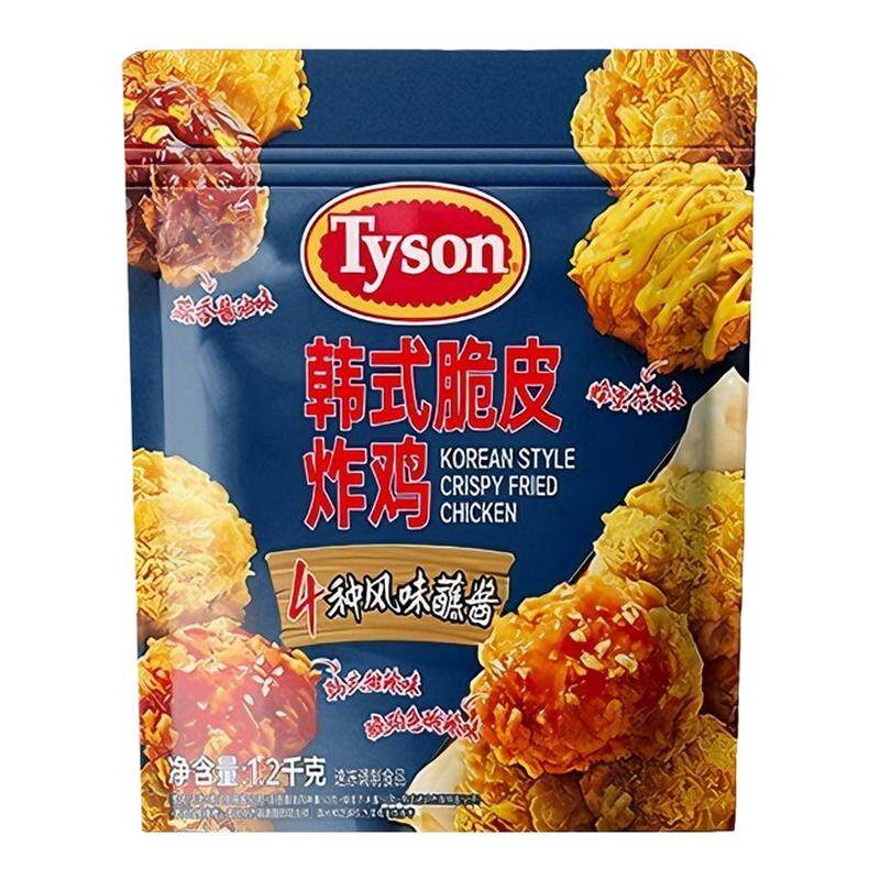泰森韩式脆皮炸鸡1.2kg无骨鸡块