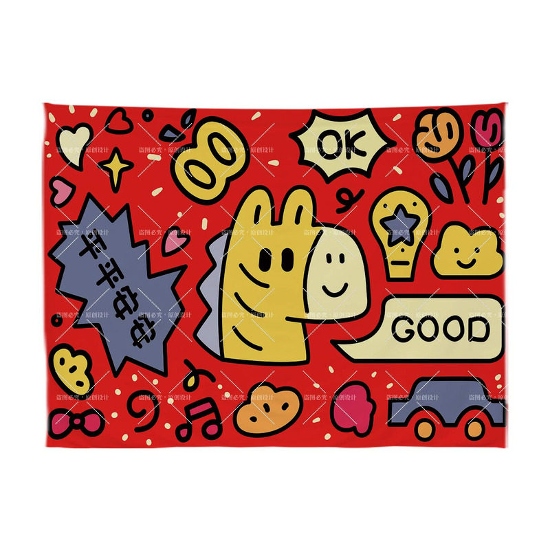 小红书ins生日萌宝背景布定制