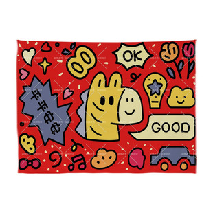 小红书生日ins背景布萌宝装饰布网红拍照场景布置挂布定制