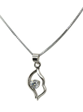 锆石小吊坠韩版项链混批义乌镶嵌