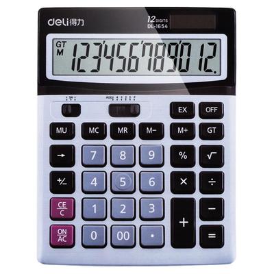 得力财务太阳能无语音学生计算器