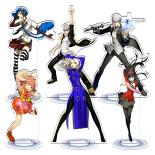 精雕內印女神异闻录4 5 P5 P4 P3雨宫莲鸣上悠结城理游戏周边立牌