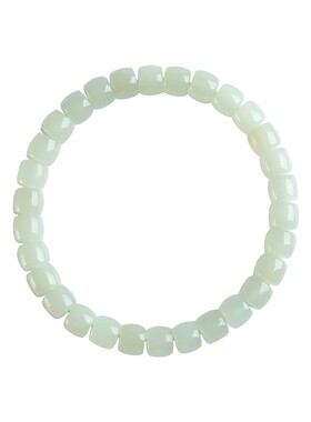 天然和田玉晴水配黄金高端女手链