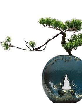 陶瓷花瓶摆件家居装饰品创意个性客厅电视酒柜玄关中国风桌面花器