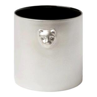 tbh野兽派家居都市野兽黑豹陶瓷浮雕茶杯手工刷银家用马克杯水杯