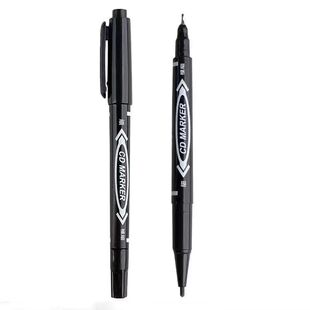 双头记号笔细头防水美术专用勾线笔学生黑色油性不掉色画水性记号