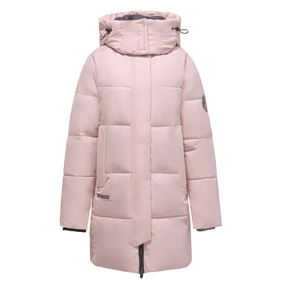 鸭鸭羽绒服女中长款2025冬季新款时尚保暖加厚90%白鸭绒极寒外套