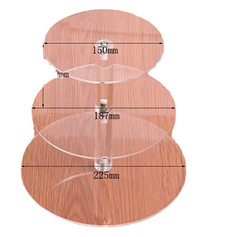 透明圆形塔状亚克力蛋糕婚礼婚庆架生日展示架多层果盘架子批发