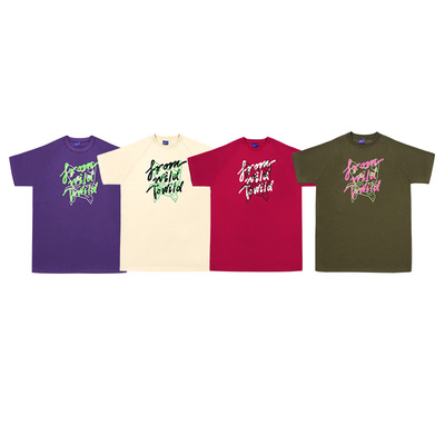 重磅棉混纺中长款T恤裙