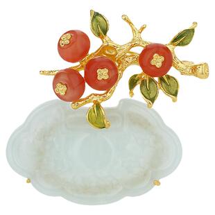 【紫罗兰正版】好柿云云S925纯银胸针高档女精致古典胸花别针小众