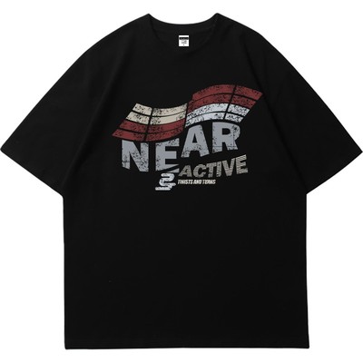 王嘉尔同款潮牌美式大码T恤