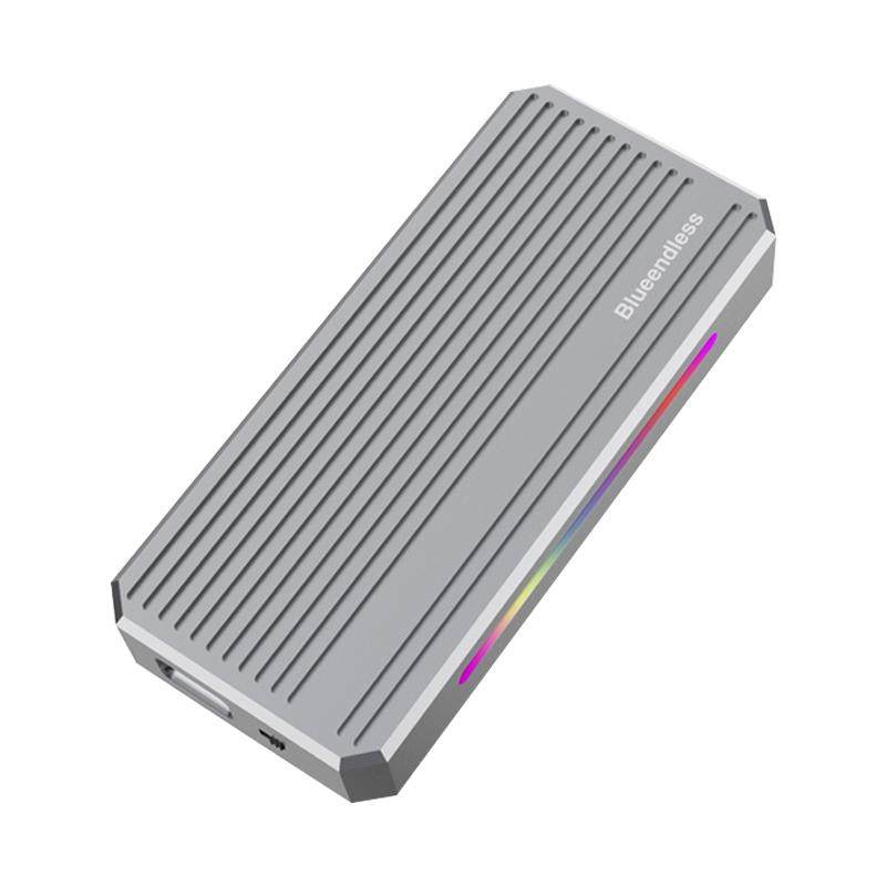 蓝硕USB4硬盘盒适用nvme协议固态m.2硬盘兼容雷电4/3asm2464主控