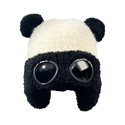 儿童雷锋棉帽子护耳2025新款冬季中大男孩熊猫飞行员独特超好看的