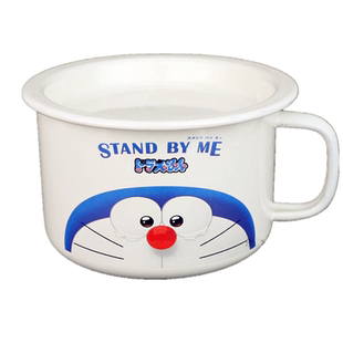 加厚老式搪瓷快餐杯饭缸饭盒学生午餐盒怀旧泡面杯14CM可加热包邮