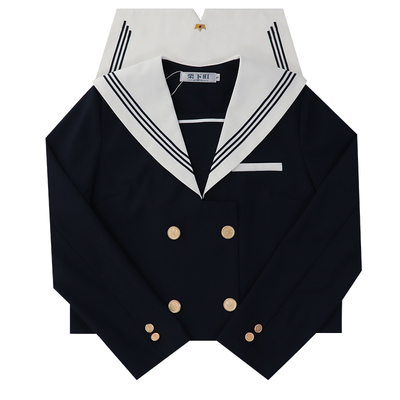 JK制服中间服长袖水手服校供感