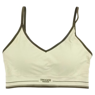 林卡内衣无缝裸氨内穿外搭时尚百搭撞色短款大U背自带胸垫背心