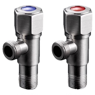 304不锈钢三角阀加厚热水器马桶家用4分阀门开关冷热水款水管角阀