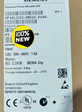 【询价】6SL3224-0BE22-2UA0G120变频器适用