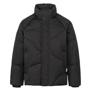 马切达冬季新款立领短款羽绒服男黑色保暖加厚面包服冬季男士外套