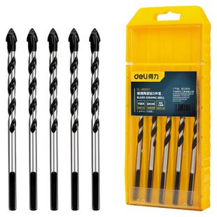 得力多功能瓷砖钻头6MM超硬合金三角转头打孔玻璃混凝土水泥木工