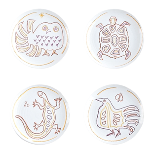 法国柏图 BERNARDAUD MARINETTE系列沙拉盘4件套餐盘餐具21cm