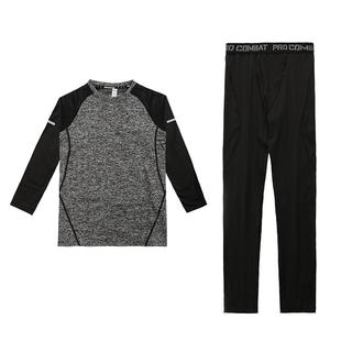 儿童紧身衣训练服秋冬季速干运动套装打底裤篮球足球男童男孩加绒