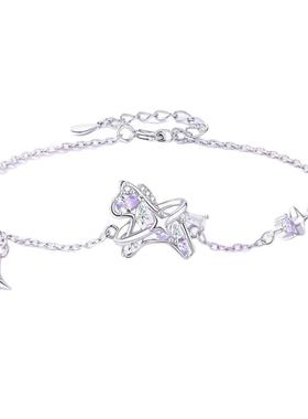 925纯银星光飞马手链1