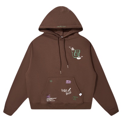 UNDERBOBO小个子百搭连帽卫衣女