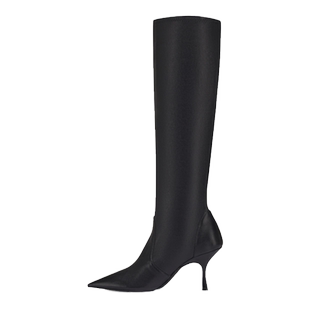 SW NAOMI 75 STRETCH BOOT 秋冬优雅尖头小猫跟长筒靴瘦瘦靴