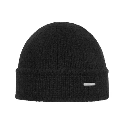 C2H4金属标绒感针织帽