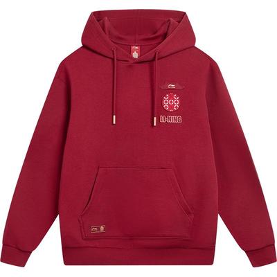 李宁故宫联名红色马年情侣卫衣