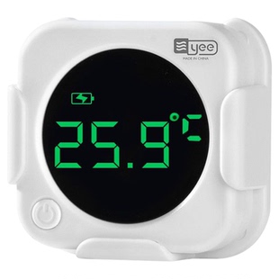 yee鱼缸温度计高精度迷你外贴电子测温显示屏水族专用充电水温计
