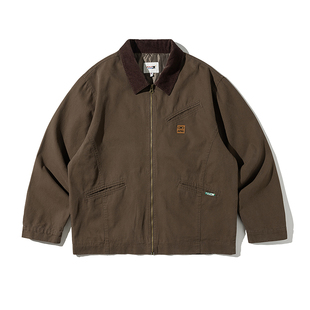 KXLFCHN空穴来风 底特律夹克男秋冬宽松日系复古潮牌翻领工装外套