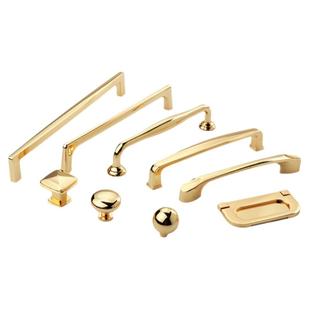 固特金色抽屉拉手橱柜衣柜门把手现代简约欧式美式中式单孔小拉手