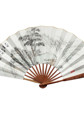 纯手绘古风手工画折扇10寸15方