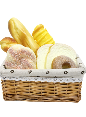 仿真面包食物模型道具幼儿玩具回弹食品摆件橱柜样板房摆设拍摄