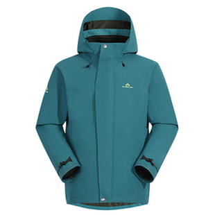 拓路者格桑冲锋衣松石蓝男女藏式户外防水防风徒步三合一内胆外套