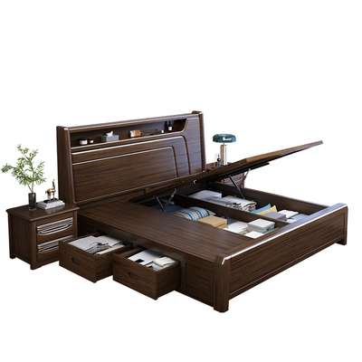 广东佛山胡桃木纯实木床