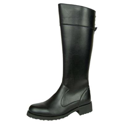 高筒仪仗队英伦风秋季拉链皮靴