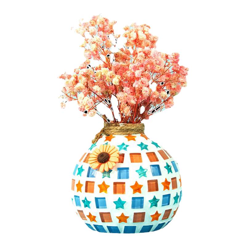 教师节马赛克手工diy花瓶手工制作材料包亲子团建创意拼贴整套装