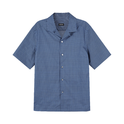 杰尼亚ZEGNA休闲短袖衬衫