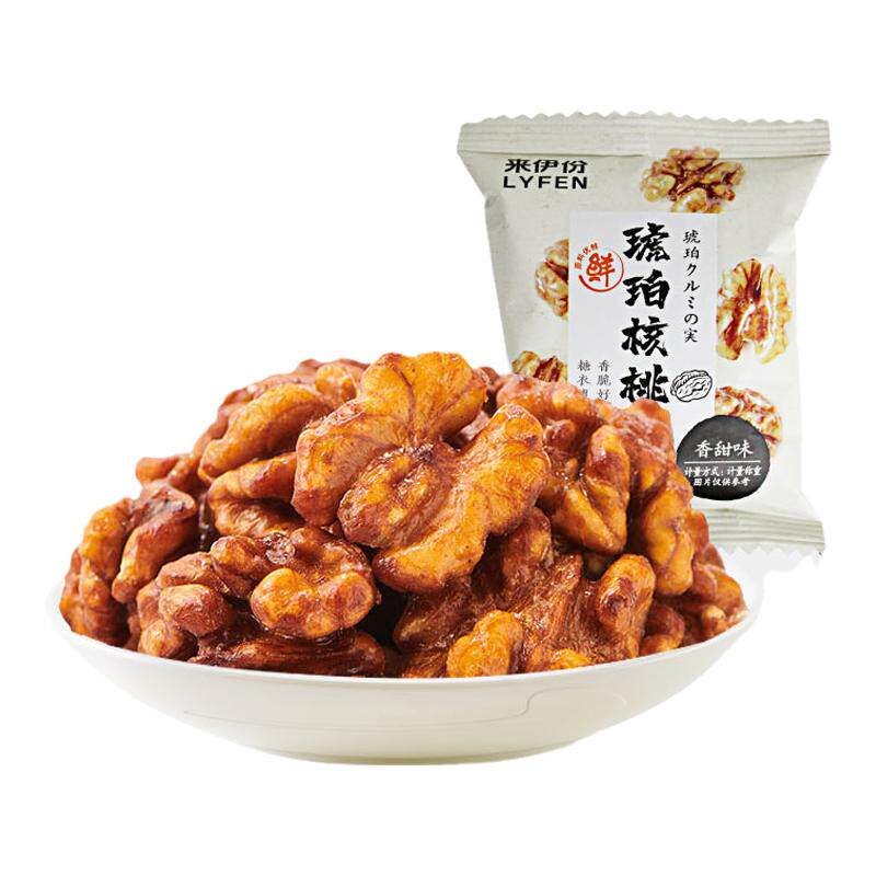 来伊份琥珀核桃仁休闲零食
