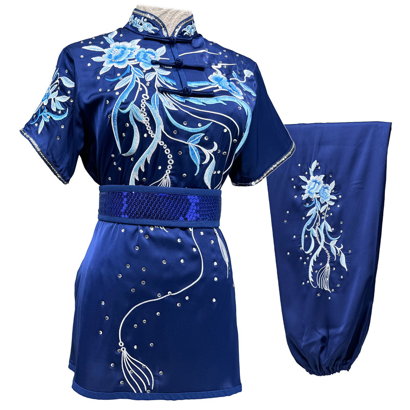 新款高端长拳成人儿童武术服定制
